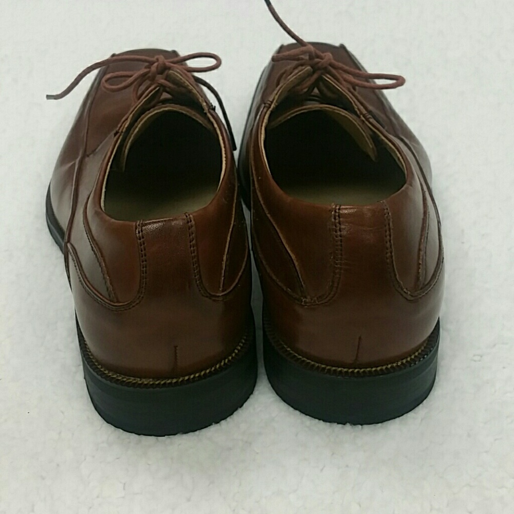Florsheim Oxford Brown Leather Dress Shoes size 10 3E - Picture 3 of 8